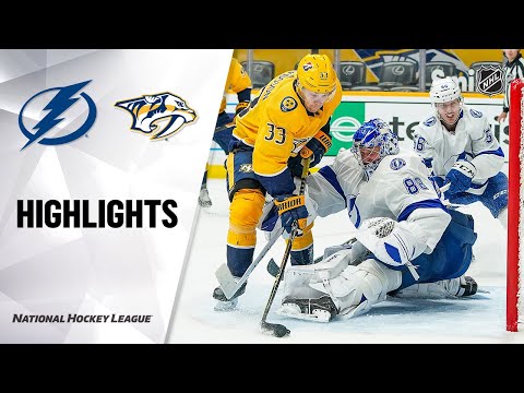Lightning @ Predators 4/10/21 | NHL Highlights