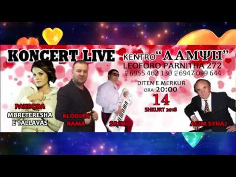 KONCERT 14 Shkurt 2018 PANDORA, KLODIAN RAMA-ADRIATIK BIBE-LEONARD BEQIRI-ILIA BASHO-AGIM SYNAJ