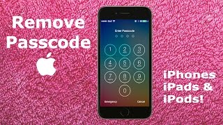 How To REMOVE Forgotten iPhone 6S 6 PASSCODE Tutorial | UNLOCK iPad Air Mini iPod iOS Password Code