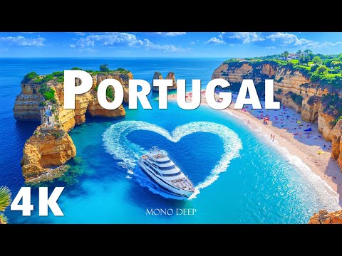 Portugal 4K - Scenic Coasts & Cities Aerial Views with Deep House Chill | Mono Deep