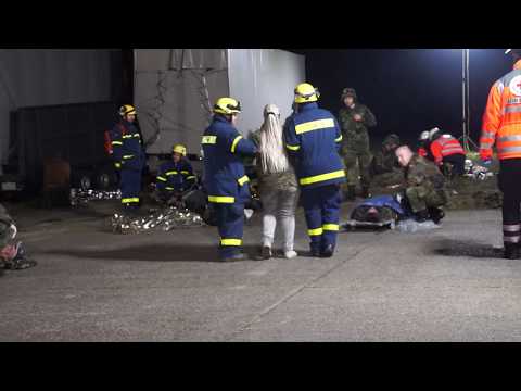 Katastrophenschutzübung auf der Theodor-Körner-Kaserne