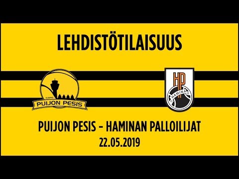 22.05.2019 Lehdistötilaisuus Puijon Pesis - Haminan Palloilijat