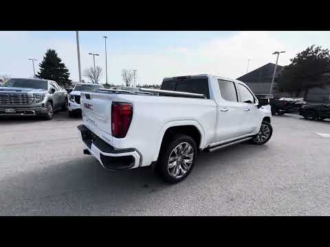 2023 GMC Sierra 1500 Crew Cab Short Box 4-Wheel Drive Denali in White for sale at Boyer Pickering Chevrolet Cadillac Buick GMC Ltd. in Pickering, ON