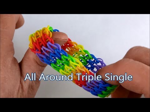 Rainbow Loom Patterns - All Around Triple Single bracelet