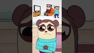 Download lagu The Saddest story of LITTLE BROTHER (Cartoon Animation) #shorts mp3