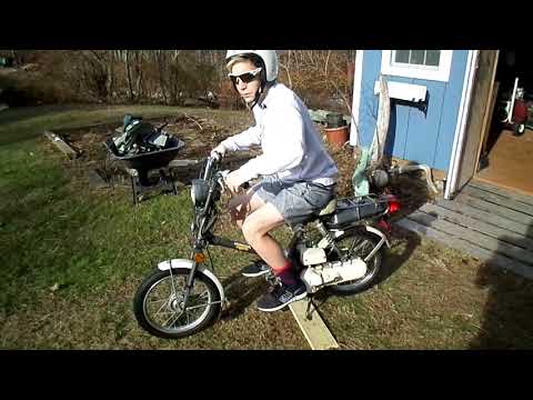 1980 honda express nc50 cold start 2