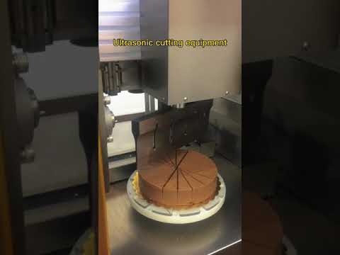 Ultrasonic chocolate cake cutting machine round cake cutter