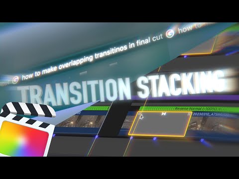 How to make OVERLAPPING TRANSITIONS (transition stacking) [Final Cut Pro X editing tutorial]