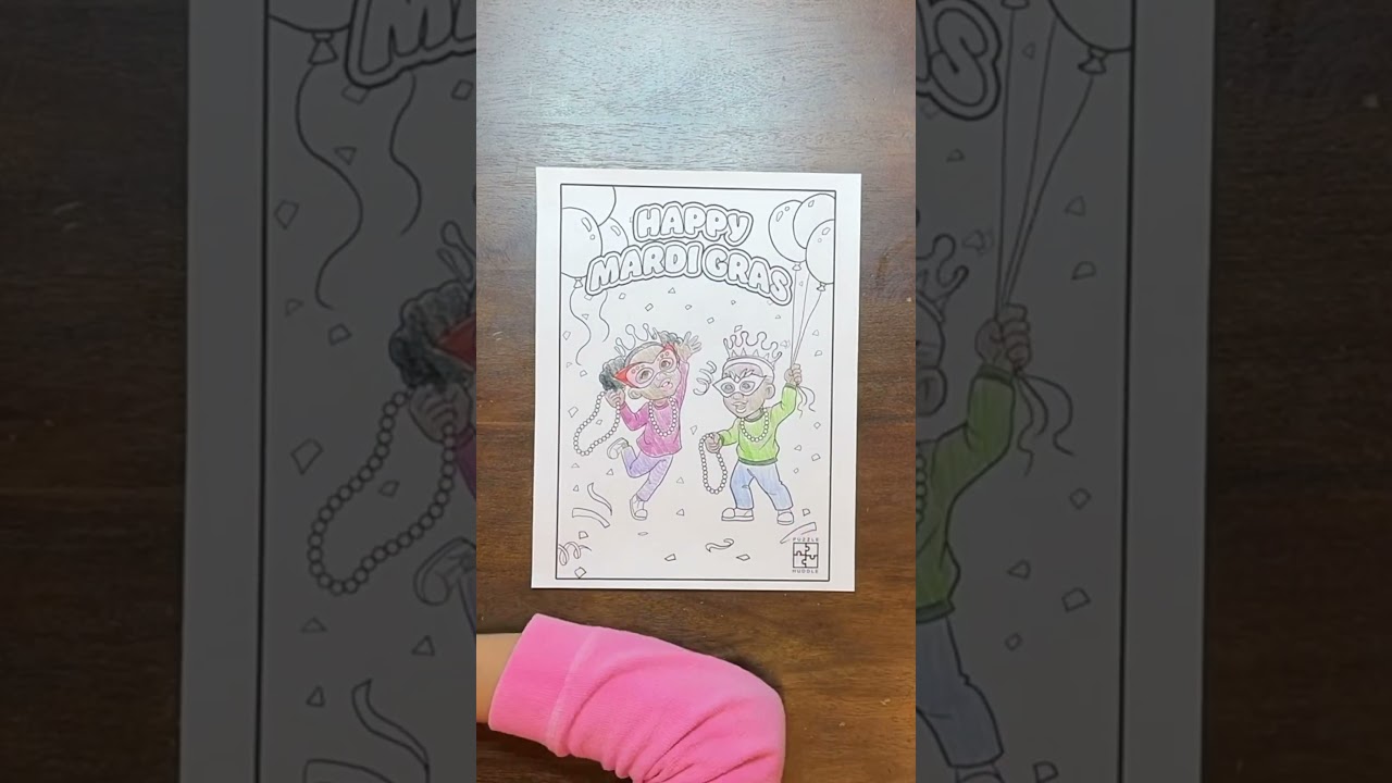 Mardi Gras for Kids - Free Mardi Gras Coloring Page