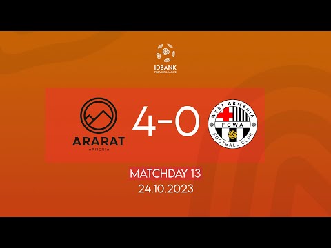 IDBank Premier League. Matchday 13. FC Ararat-Armenia - FC West Armenia (24.10.2023)