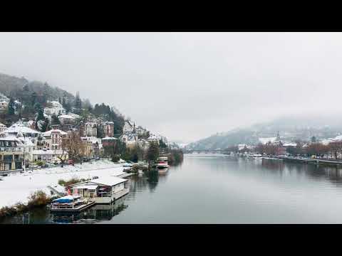 First Snow in 2020 in Heidelberg