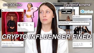 Crypto Influencer Fined $15k! Crypto MLM FINED Millions? IGenius