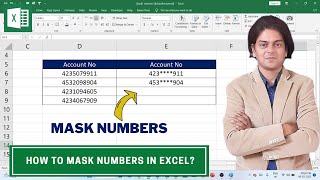 how to mask numbers in excel? #excel