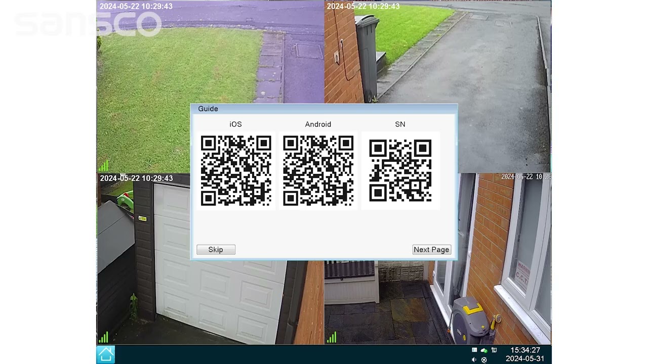 Sansco WiFi Camera System Wiring and App Viewing (TSEye)