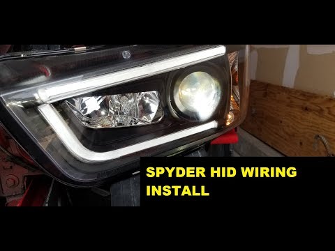 Spyder Auto Factory HID Wiring Harness Install 11-14 Dodge Charger