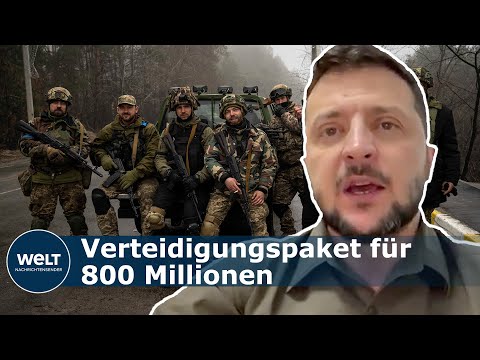 UKRAINE-KRIEG: USA zeigt wie es geht - Selenskyj dankt für 800 Millionen Euro Waffenlieferungen