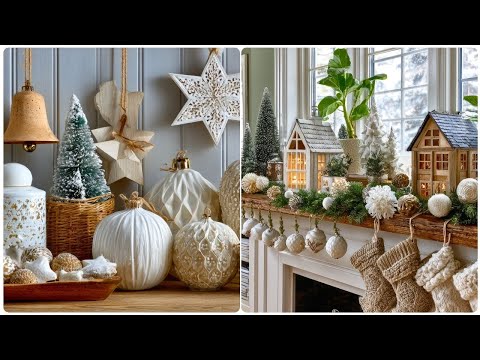 Cozy Scandinavian Christmas Decor | Rustic Green & White Winter Styling Inspiration