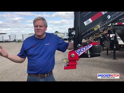 Shocker Gooseneck Surge Air Hitch in Action - Plus 1 Minute Install