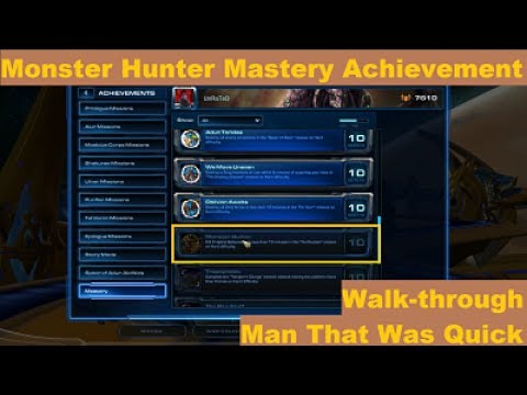 StarCraft 2: "Monster Hunter" Mastery Achievement Walk-through, SUPER QUICK (Purification Mission)