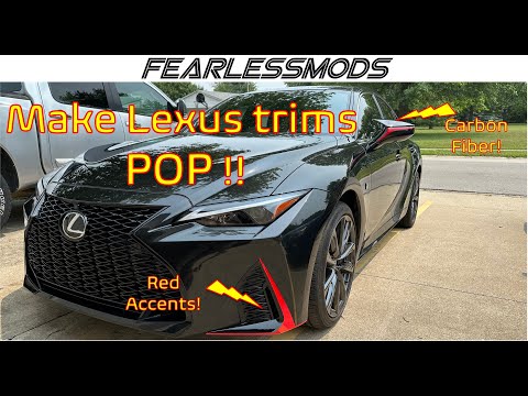 2021 Lexus IS350, Ep 3: Adding Carbon Fiber and Accent Trim to the Lexus!