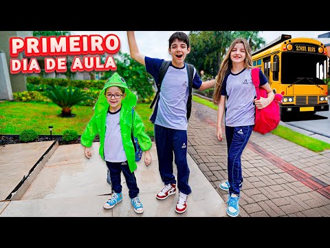 NOSSO PRIMEIRO DIA DE AULA 2025!!! Piero Start & Helena