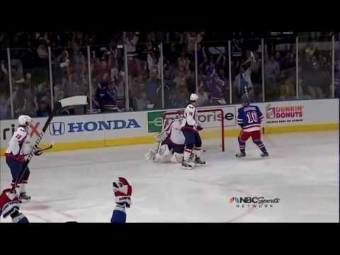 Brad Richards goal. Washington Capitals vs NY Rangers Game 7 5/12/12 NHL Hockey
