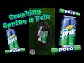 Crushing Sprite Polo Satisfying ASMR Sprite Polo