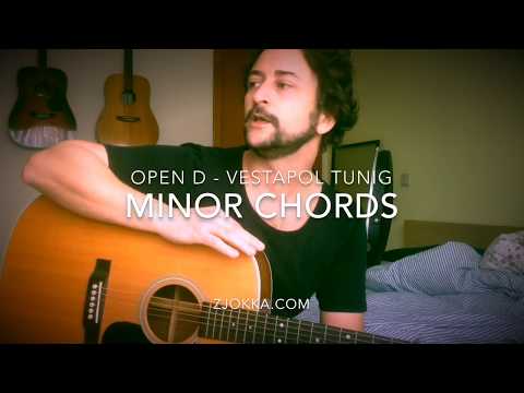 How to REALLY play minor chords in open D tuning