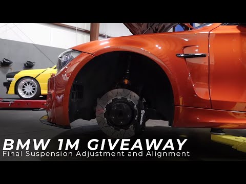 Final Suspension Adjustment and Alignment for BMW 1M Giveaway