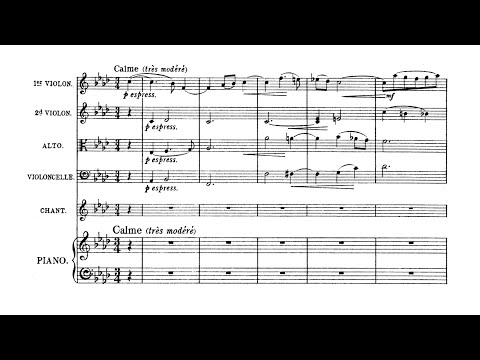 Joseph Jongen - Calmes, aux quais déserts, Op.54 [Score Video]