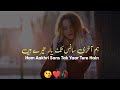 Hum Aakhri Sans Tak Yaar Tere Very Heart Touching Line Deep Line Shayari Status Dard Bhare Alfaz