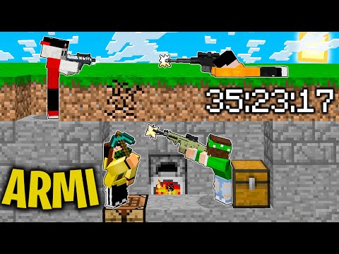 2 SPEEDRUN vs 2 CACCIATORI CON LE ARMI!! su Minecraft ITA