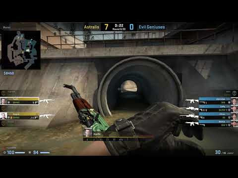 CS:GO POV Demo Astralis Xyp9x (24/12) vs Evil Geniuses (de_overpass)