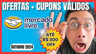 ????R$300 Off Economia! Cupom MERCADO LIVRE, Válido, HOJE| Cupom de DESCONTO Mercado Livre Outubro 2024