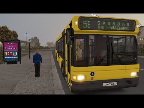 Omsi 2 Addon Berlin-Spandau 1986 - Route 5E Fernbahnhof Spandau - Waldkrankenhaus (PC)