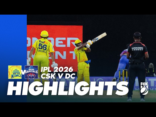 Chennai Super Kings v Delhi Capitals I Match Highlights I IPL 2026 Game 18 I Fox Cricket Chennai Super Kings v Delhi Capitals I Match Highlights I IPL 2026 Game 18 I Fox Cricket