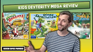 Kids Dexterity Mega Review: Turtle Splash; Piazza Rabazza; Diego Drachenzahn