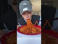 ONE DROP OF SPICY SAUCE TASTY SPICY KOREAN NOODLES MUKBANG ASMR EATING Shorts Mukbang Food