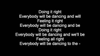 Daft Punk ft Panda Bear - Doin&#39; It Right (Lyrics)