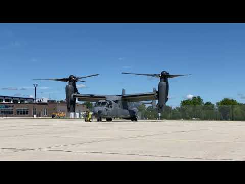 USAF V-22 Osprey Starting Up