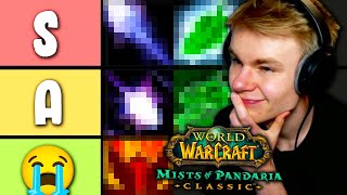 Mist of Pandaria PvP Tier List - ALL Specs Ranked