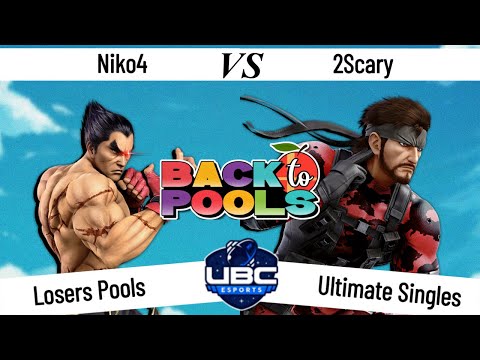Back To Pools - Losers Pools - Niko4 (Kazuya) Vs. 2Scary (Snake) - SSBU