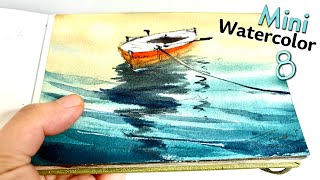 You Will Surely Find Peace in This Video – Palm-Sized Watercolor Episode 8｜ relaxing music 