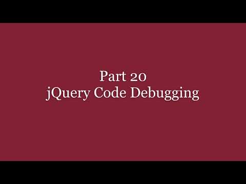Part 20 Jquery Code Debugging