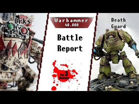 Orks vs. Death Guard - 2000 pts. Warhammer 40k Battle Report - 9.Edition