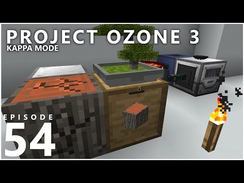 Hypnotizd - Project Ozone 3 Kappa Mode - PLASTIC CRUSHER [E54] (Modded Minecraft Sky Block)