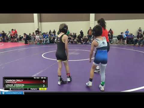 58 Lbs Round 3 - Cannon Crilly, Texas Elite WC Vs Logan Johnson, High Ground Wrestling A042