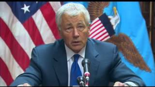 Defense Secretary Chuck Hagel met with Afghan President Hamid Karzai Sunday night. Hagel told reporters that he discussed all the key issues with the president. He also rejected any suggestions that the U.S. is in collusion with the Taliban.