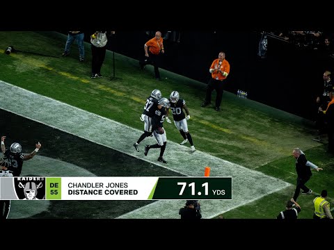 The Numbers Behind Chandler Jones’ Walk-Off TD vs. Patriots | Raiders | Next Gen Stats
