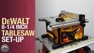 Dewalt  8-1/4 Inch Compact Table Saw DWE7485 Set-up & Review